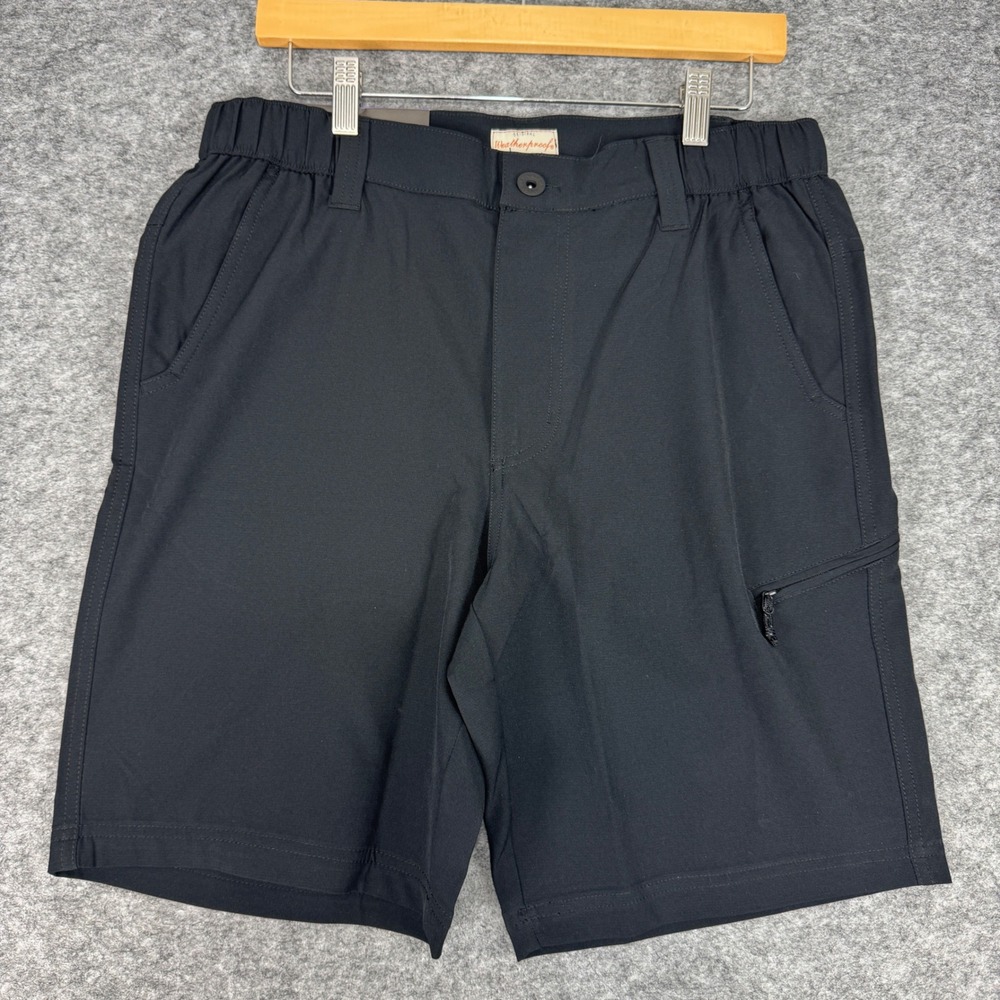 Weatherproof Vintage Mens Tech Short Black 30 Performance Series 1870439 NEW - Picture 2 of 10